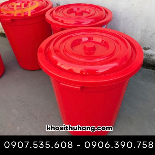 Thùng gạo màu đỏ