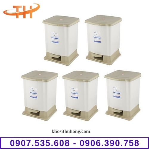 Thùng rác đạp chân Trung