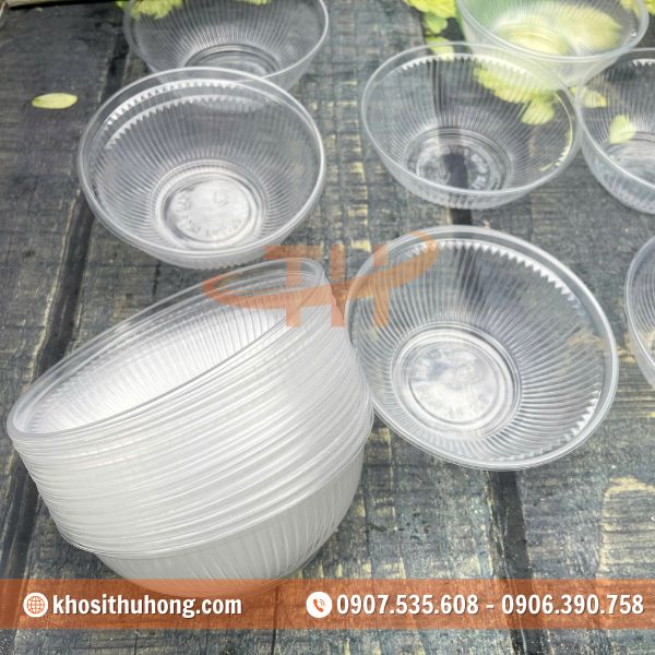 Tô nhựa khía dùng 1 lần dễ dàng xếp chồng gọn gàng Tô nhựa khía dùng 1 lần dễ dàng xếp chồng gọn gàng