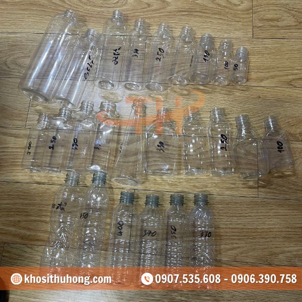 Tổng hợp chai nhựa các loại tại Thu Hồng Tổng hợp chai nhựa các loại tại Thu Hồng