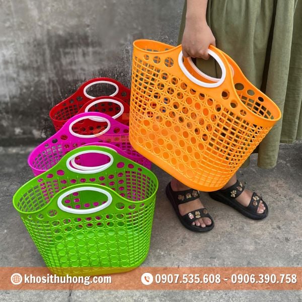 Ứng dụng đa dạng của giỏ nhựa đi chợ Ứng dụng đa dạng của giỏ nhựa đi chợ