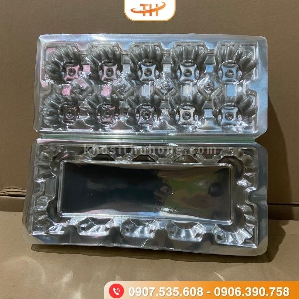 Vỉ đựng trứng 10 quả loại bấm ghim Vỉ đựng trứng 10 quả loại bấm ghim