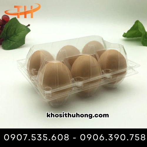 Vì nhựa 6 quả gọn, nhẹ, tiện lợi