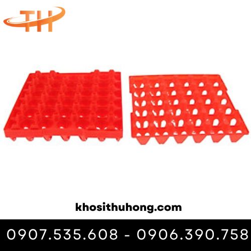 Vỉ đựng trứng PP màu đỏ