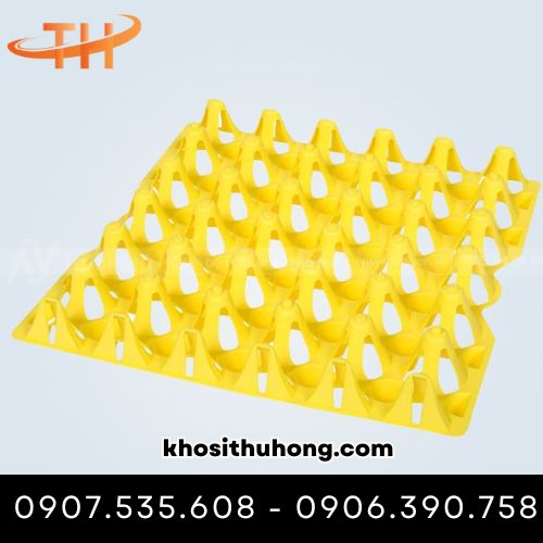 Vỉ đựng trứng PP màu vàng