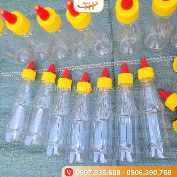 Vỏ chai tương ớt an toàn vệ sinh thực phẩm Vỏ chai tương ớt an toàn vệ sinh thực phẩm