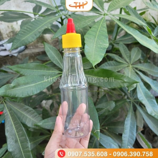 Vỏ chai tương ớt với chất nhựa PET nguyên sinh Vỏ chai tương ớt với chất nhựa PET nguyên sinh