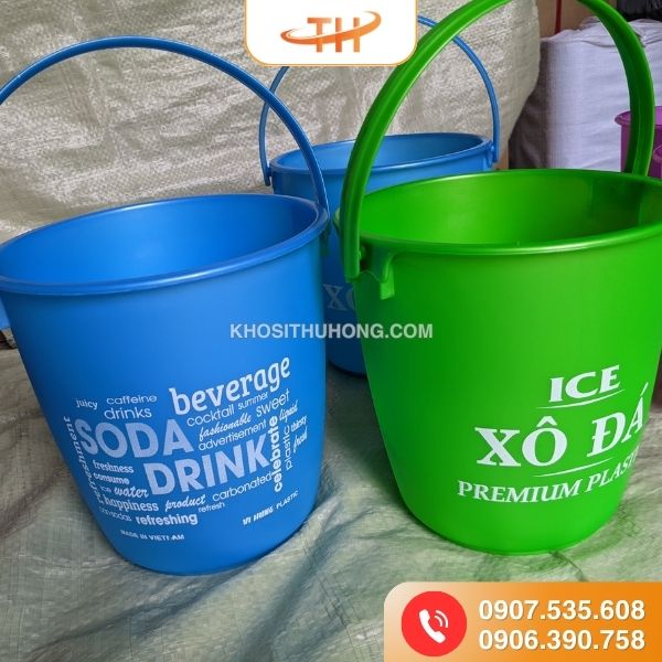 Xô đá nhựa với chất liệu nhựa PP bền bỉ Xô đá nhựa với chất liệu nhựa PP bền bỉ