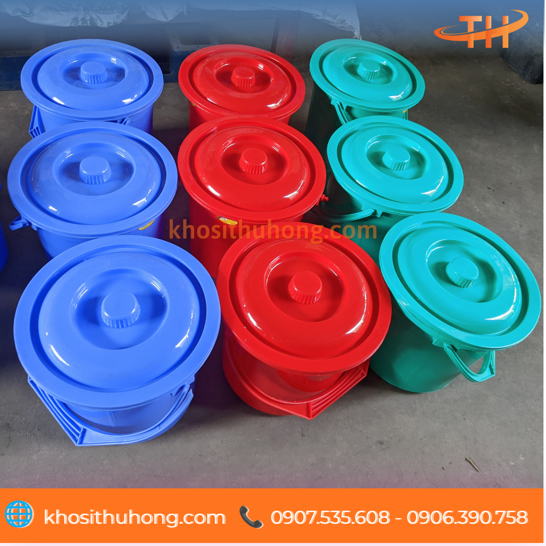 Xô tròn PP bền chắc 10L Xô tròn PP bền chắc 10L