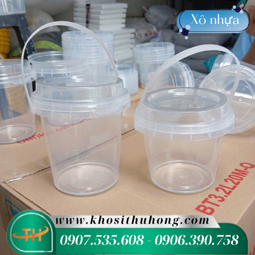 ảnh : Xô nhựa đựng trái cây,trà sữa