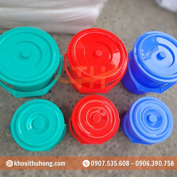 Xô nhựa phong phú về màu sắc và dung tích Xô nhựa phong phú về màu sắc và dung tích