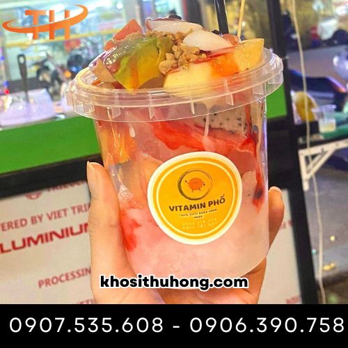 Xô nhựa đựng trái cây gọt sẵn