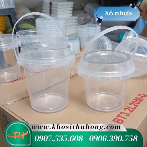 Xô nhựa có quai xách tháo rời
