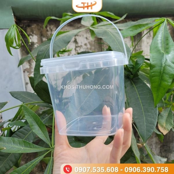 Xô trà sữa loại vuông Xô trà sữa loại vuông