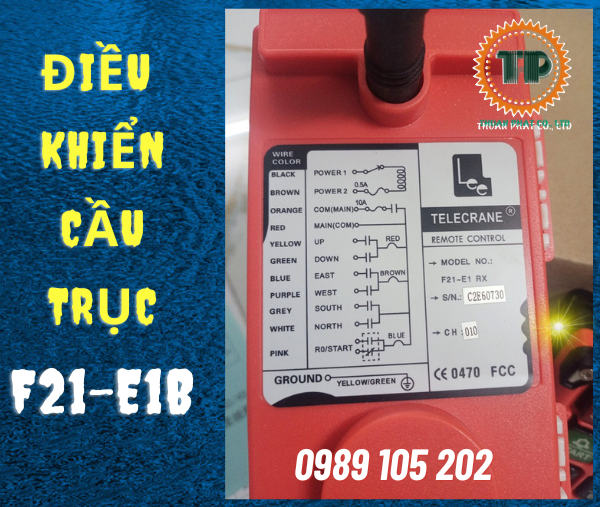 Điều khiển từ xa cầu trục Telecrane F21-E1B Điều khiển từ xa cầu trục Telecrane F21-E1B