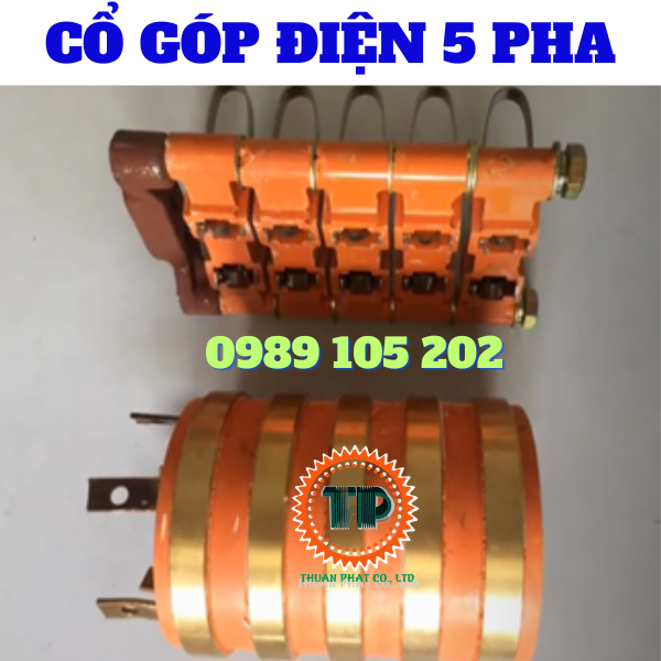 Cổ góp điện 5 pha Cổ góp điện 5 pha