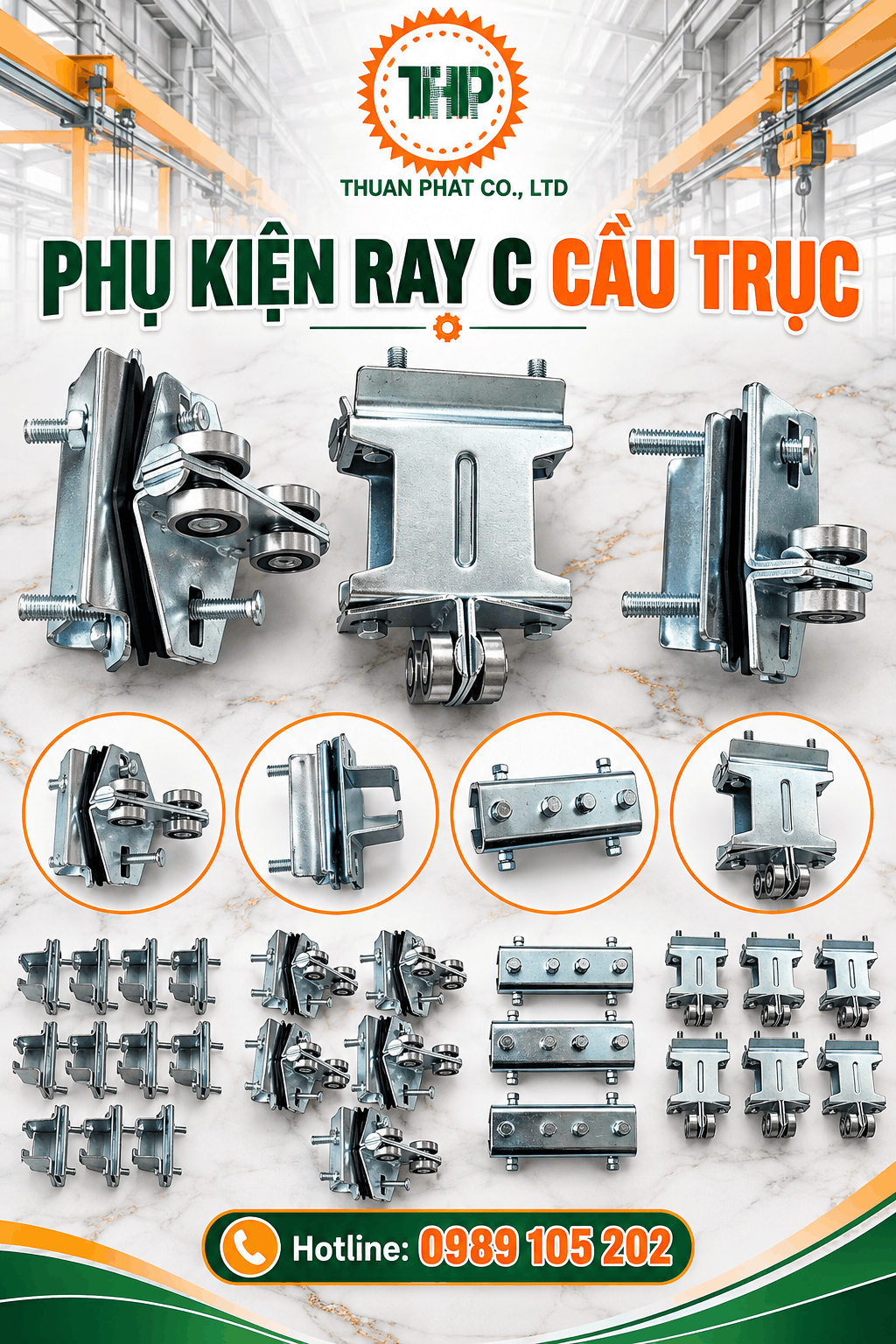 Quy trình 5 bước lắp đặt hệ ray C cầu trục 30x32 mm Quy trình 5 bước lắp đặt hệ ray C cầu trục 30x32 mm