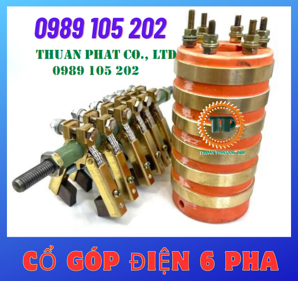 Cổ góp điện 6 pha Cổ góp điện 6 pha