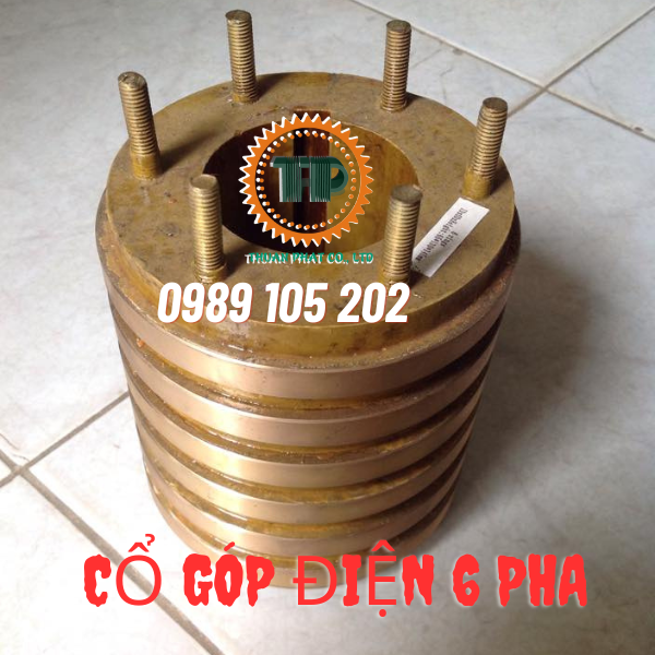Cổ góp điện 6 pha Cổ góp điện 6 pha