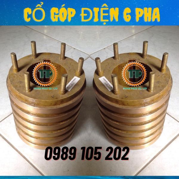 Cổ góp điện 6 pha Cổ góp điện 6 pha