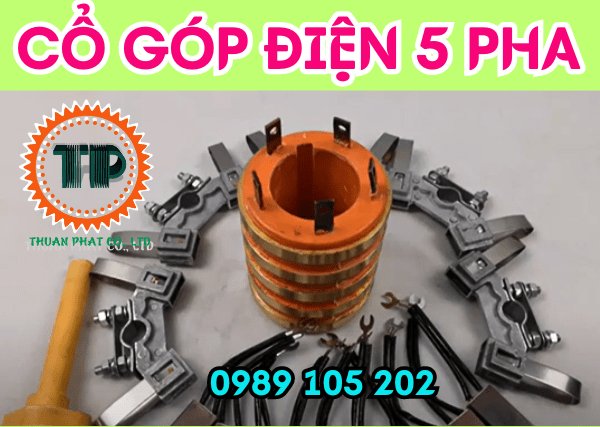 Cổ góp điện 5 pha an toàn Cổ góp điện 5 pha an toàn