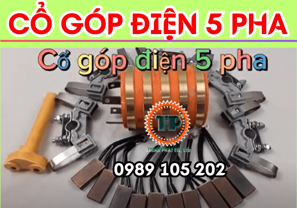 Cổ góp điện 5 pha an toàn Cổ góp điện 5 pha an toàn