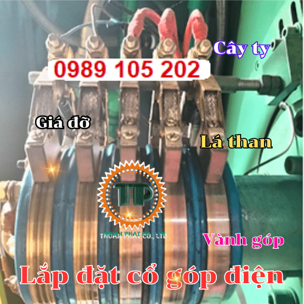 Cổ góp điện 5 vành tiếp điện Cổ góp điện 5 vành tiếp điện