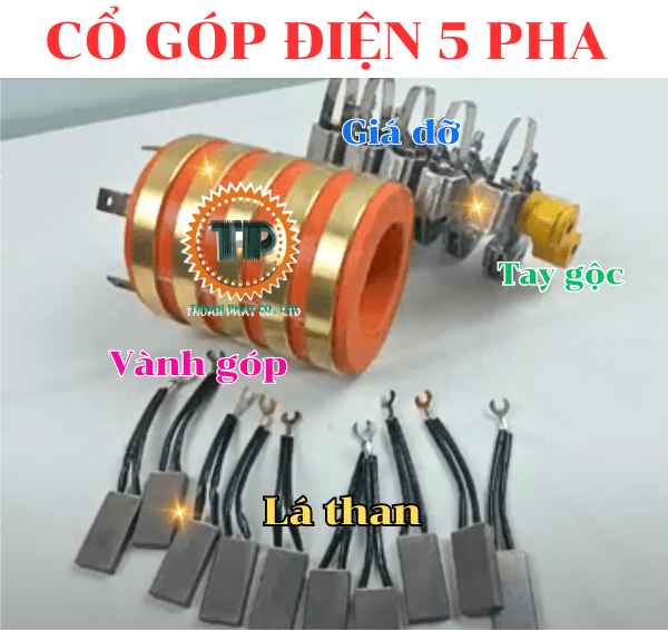 Cấu tạo, nguyên lý hoạt động và nơi mua cổ góp điện 5 pha Cấu tạo, nguyên lý hoạt động và nơi mua cổ góp điện 5 pha