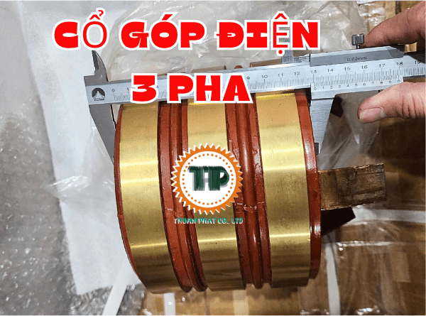 Cổ góp điện 3 pha kích thước 110x180x130 mm Cổ góp điện 3 pha kích thước 110x180x130 mm