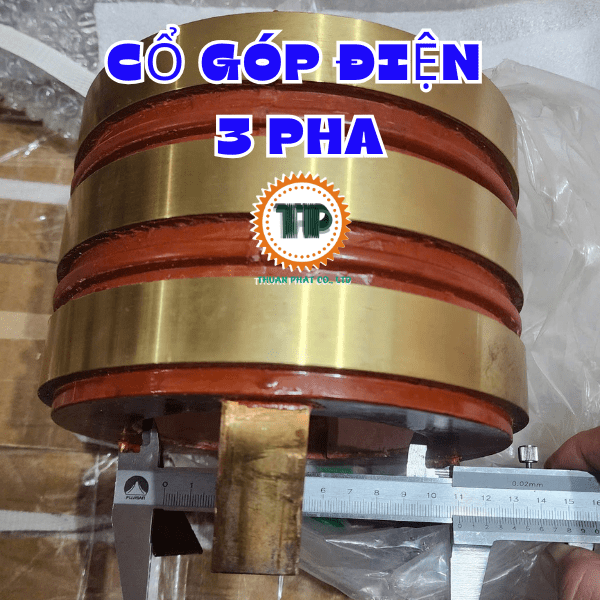 Cổ góp điện 3 pha kích thước 110x180x130 mm Cổ góp điện 3 pha kích thước 110x180x130 mm
