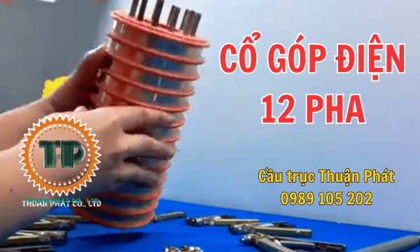 Cổ góp điện 12 vành trượt  Cổ góp điện 12 vành trượt