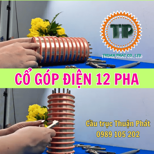 Cổ góp điện 12 vành trượt  Cổ góp điện 12 vành trượt