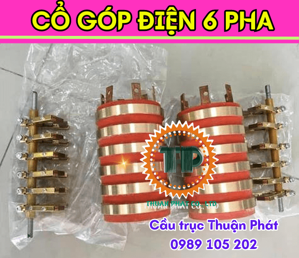 Cổ góp điện 6 pha nhập khẩu chính hãng chất lượng Cổ góp điện 6 pha nhập khẩu chính hãng chất lượng