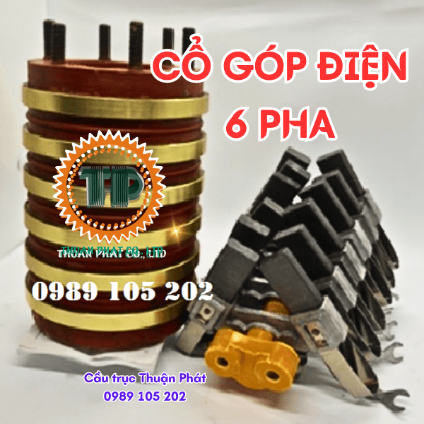 Bộ cổ góp điện 6 pha dùng cho hệ thống điện công nghiệp và dân dụng Bộ cổ góp điện 6 pha dùng cho hệ thống điện công nghiệp và dân dụng