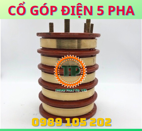 Cổ góp điện 5 pha Cổ góp điện 5 pha