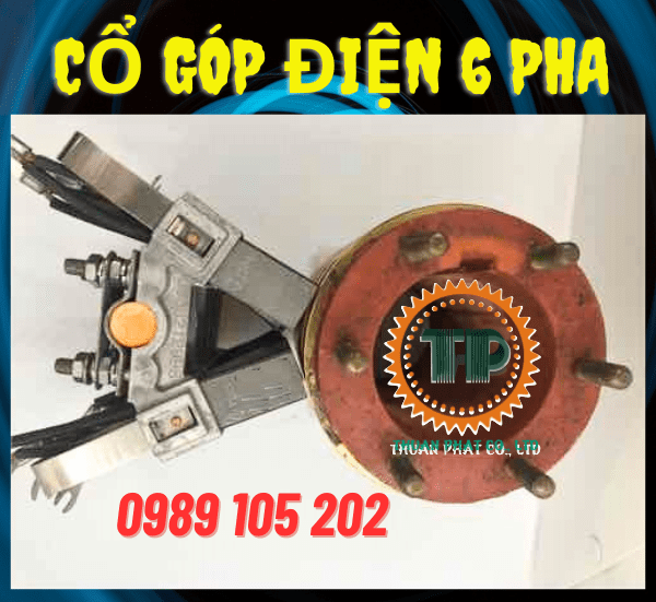 Cổ góp điện 6 pha Cổ góp điện 6 pha