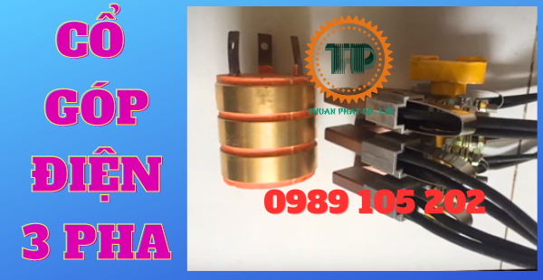Cổ góp chổi than 3 pha 90 x 160 x 140 mm Cổ góp chổi than 3 pha 90 x 160 x 140 mm