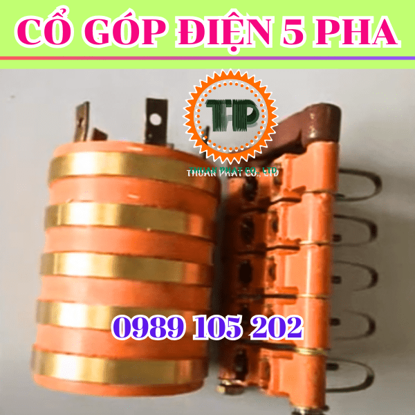 Cổ góp điện 5 vành lấy điện Cổ góp điện 5 vành lấy điện