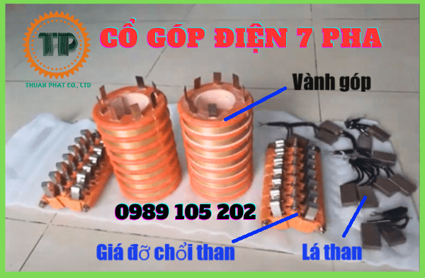Cổ góp điện 7 vòng hợp lưu Cổ góp điện 7 vòng hợp lưu