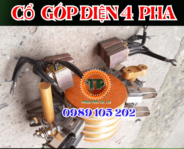 Mẫu cổ góp điện 4 pha thông dụng nhất Mẫu cổ góp điện 4 pha thông dụng nhất