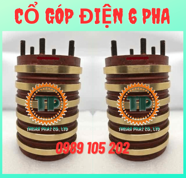 Cổ góp điện chổi than 6 pha Cổ góp điện chổi than 6 pha