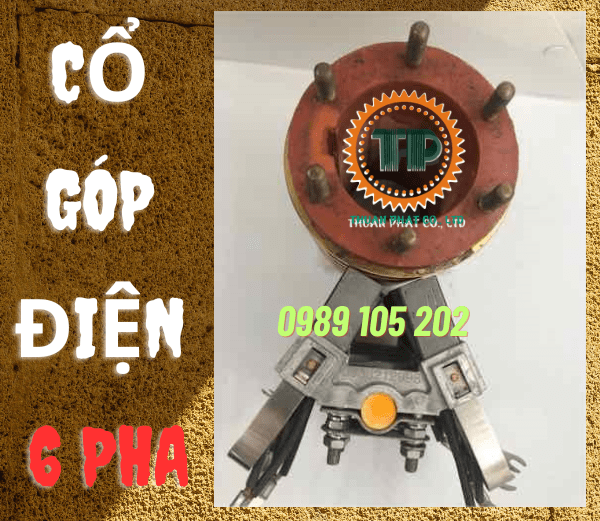Cổ góp điện chổi than 6 pha Cổ góp điện chổi than 6 pha