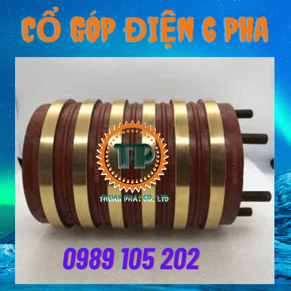 Cổ góp điện chổi than 6 pha Cổ góp điện chổi than 6 pha