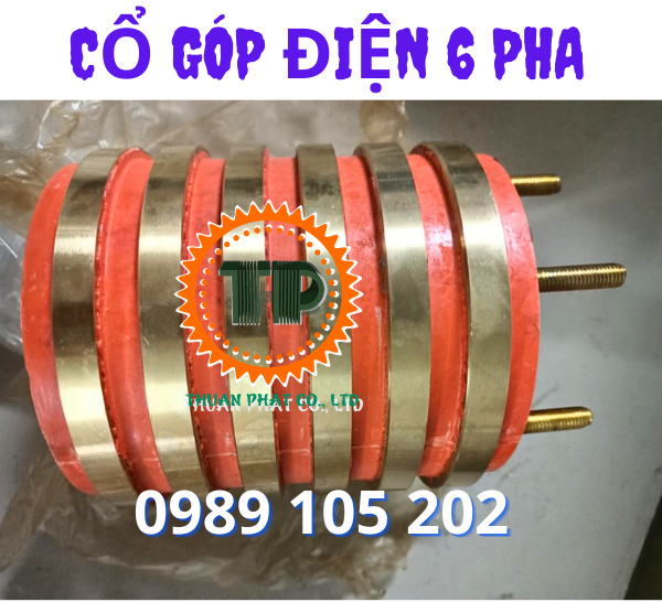 Cổ góp điện 6 pha (vành góp điện 6 pha) Cổ góp điện 6 pha (vành góp điện 6 pha)