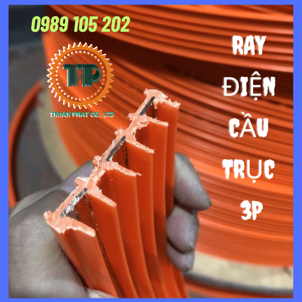 Ray điện an toàn cầu trục 3P-50A Ray điện an toàn cầu trục 3P-50A