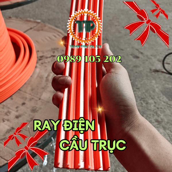 Ray điện cầu trục 3P-50A và 3P-100A Ray điện cầu trục 3P-50A và 3P-100A