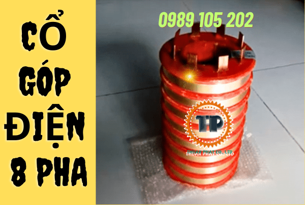 Cổ góp điện 8 pha Cổ góp điện 8 pha