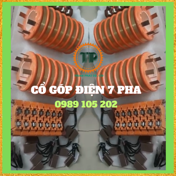 Bộ cổ góp điện 7 pha giá tốt Bộ cổ góp điện 7 pha giá tốt