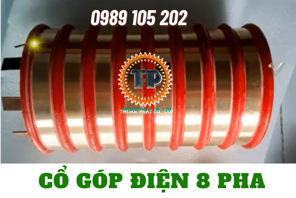 Cổ góp điện 8 pha Cổ góp điện 8 pha