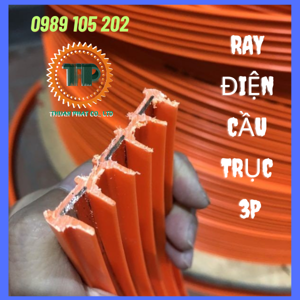 Ray điện an toàn cầu trục 3P-50A Ray điện an toàn cầu trục 3P-50A